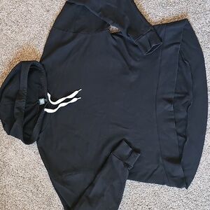 Women's Black Hi/Low Hoodie Sz Medium